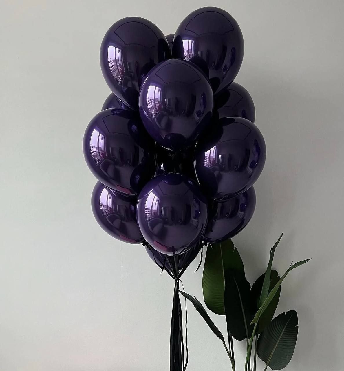 Bukiet fioletowych balonów lateksowych
